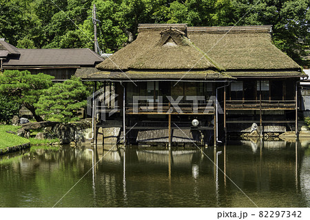 彦根城 玄宮楽々園 玄宮園庭園 臨池閣 滋賀県彦根市 彦根城 玄宮楽々園 玄宮園庭園 臨池閣 滋賀県彦根市 82297342