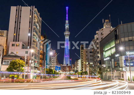 東京スカイツリー「新型コロナウイルス感染症に立ち向かい、 みんなで打ち勝とう」ライトアップ 東京スカイツリー「新型コロナウイルス感染症に立ち向かい、 みんなで打ち勝とう」ライトアップ 82300949