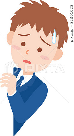 不安そうに覗き込む男子学生 不安そうに覗き込む男子学生 82301028