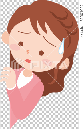 A woman looking into anxiety A woman looking into anxiety 82301032