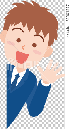 A male student who pops out from the right side 82301377
