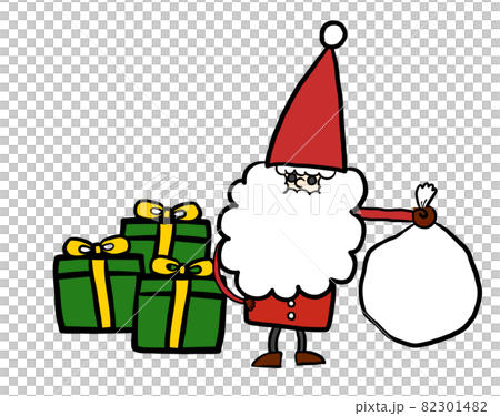Simple and cute illustrations of Santa and gifts that can be used for Christmas. Simple and cute illustrations of Santa and gifts that can be used for Christmas. 82301482