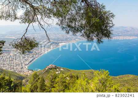 Panoramic view of Loutraki, Greece Panoramic view of Loutraki, Greece 82302241
