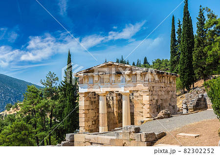 The Athenian treasury in Delphi The Athenian treasury in Delphi 82302252