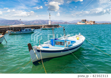 Bourtzi fortress in Greece, Nafplion 82302313
