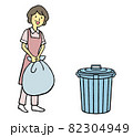 ゴミ捨て　女性 82304949