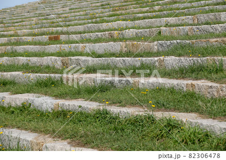 石段、階段、山道、屋外、自然、山、登る、段、段差 82306478