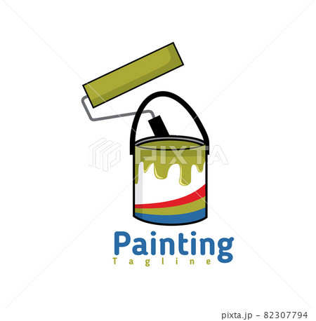Painting company logo design illustration vector eps format , suitable for your design needs, logo, illustration, animation, etc. 82307794