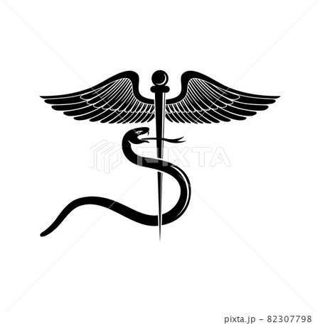 Medical caduceus symbol design illustration vector eps format , suitable for your design needs, logo, illustration, animation, etc. 82307798