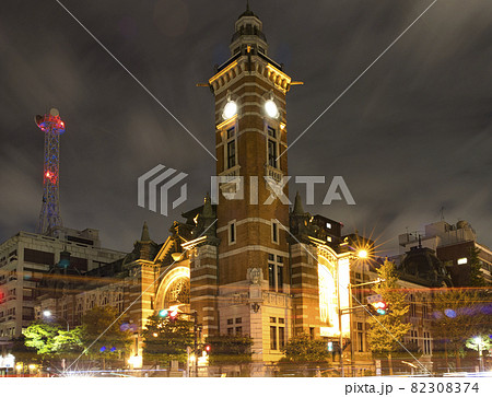横浜市開港記念会館　夜景 82308374