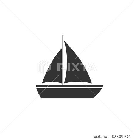 Boat, sail, sailing, ship, yacht icon. Vector illustration, flat design. Boat, sail, sailing, ship, yacht icon. Vector illustration, flat design. 82309934