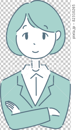 雙臂交叉的女性企業 82310265