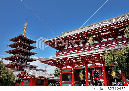 浅草寺 宝蔵門と五重塔 浅草寺 宝蔵門と五重塔 82310472