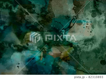 緑の幻想的なキラキラ水彩テクスチャ背景 緑の幻想的なキラキラ水彩テクスチャ背景 82310893