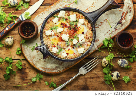 Israeli shakshuka,scrambled eggs Israeli shakshuka,scrambled eggs 82310925