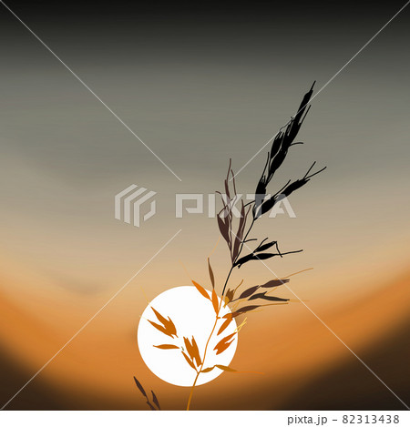 秋　秋空　夕暮れ　綺麗な景色 82313438