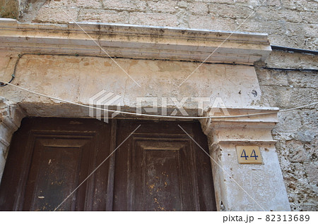 Architecture of Old Town on Rhodos in Greece 82313689