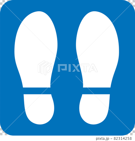 靴跡のピクトグラム 靴跡のピクトグラム 82314258