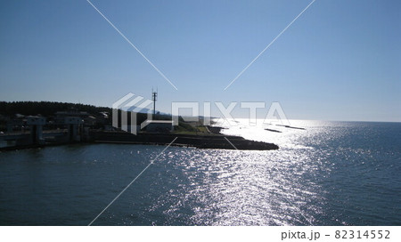 関屋分水新潟大堰と日本海 関屋分水新潟大堰と日本海 82314552