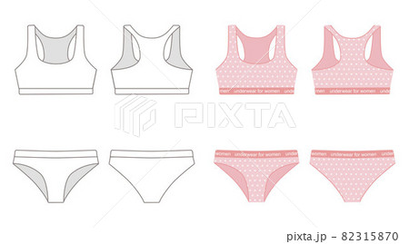 Lingerie set for women. Sports bra and panties 82315870