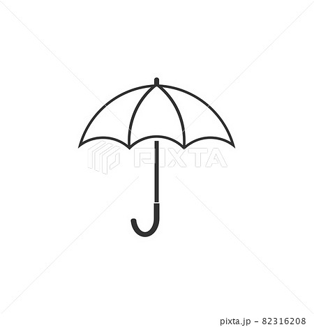 Umbrella icon, weather symbol. Vector illustration. Flat design. 82316208