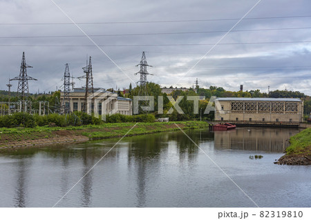 An old gateway on the Moscow Canal in the suburbs of the capital. Russia An old gateway on the Moscow Canal in the suburbs of the capital. Russia 82319810