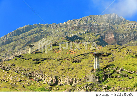 【熊本県】快晴下の阿蘇山と仙酔峡 82320030