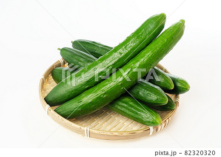 キュウリ　白背景 82320320
