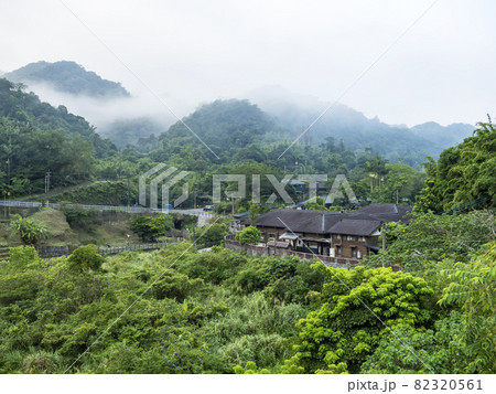 Jingtong village in morning in Jingtong,New Taipei City, Taiwan. 82320561
