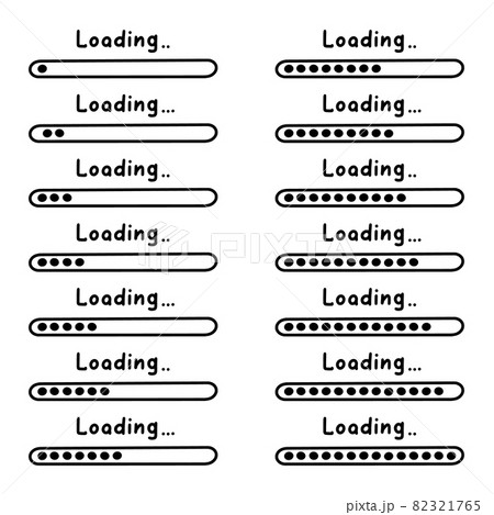 Loading, status and progress bar. 82321765