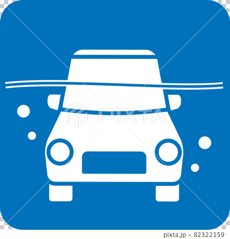 Submerged car pictogram 82322159