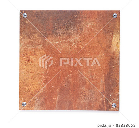 nameplate or tile texture isolated at white background 82323655