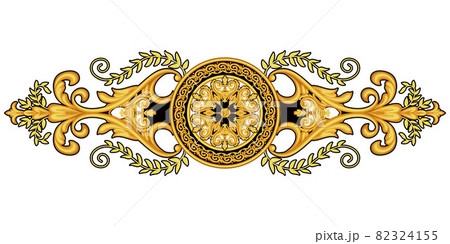 Decorative golden element in Baroque style Decorative golden element in Baroque style 82324155
