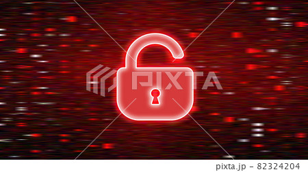 Futuristic Digital Technology Vector Background. Cyber Attack, Ransomware, Malware 82324204