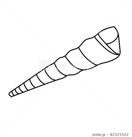 Seashell vector illustration isolated on white background Seashell vector illustration isolated on white background 82325422