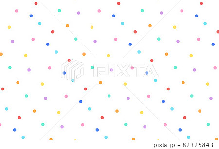 カラフルなマルチカラーのランダムなドットの白背景素材 カラフルなマルチカラーのランダムなドットの白背景素材 82325843
