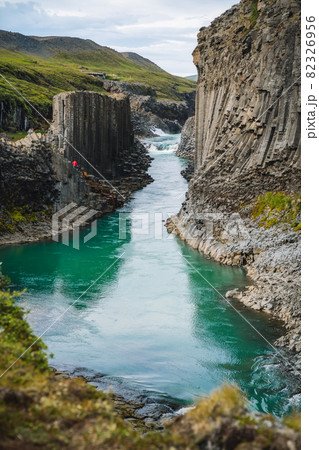 Studlagil basalt canyon, Iceland. One of the most epic and wonderfull nature sightseeing in Iceland Studlagil basalt canyon, Iceland. One of the most epic and wonderfull nature sightseeing in Iceland 82326956