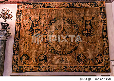 interiors of Villa Vizcaya, Miami, Florida, usa 82327356