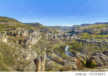 View of Huecar River canyon, Spain View of Huecar River canyon, Spain 82328661