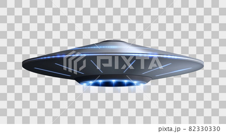 UFO spaceship with light beam 82330330