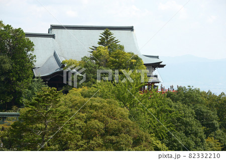 朝護孫子寺　本堂遠望　奈良県生駒郡 82332210