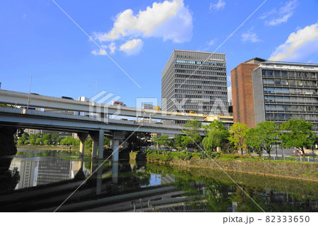 9月　千代田771竹橋JCT･首都高速都心環状線と内堀通り 82333650