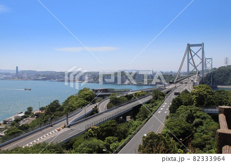 和布刈公園から見た関門海峡 82333964