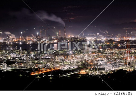 水島コンビナート夜景 水島コンビナート夜景 82336505