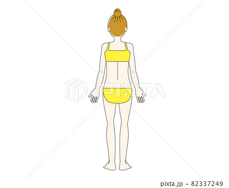 女性の全身イラスト　 美容　 ベクターイラスト 82337249