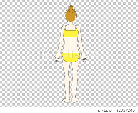 女性の全身イラスト　 美容　 ベクターイラスト 82337249