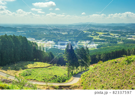 古賀志山からの美しい景色(宇都宮市) 82337597