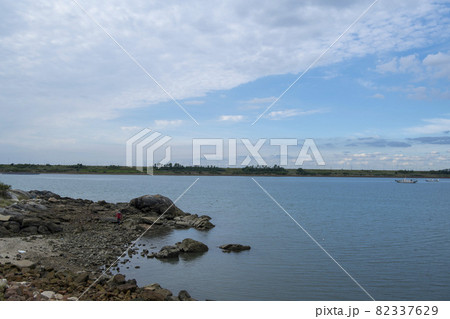 風景 湖 干拓地 82337629