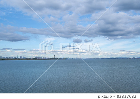 風景 湖 干拓地 82337632
