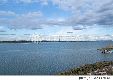 風景 湖 干拓地 82337638